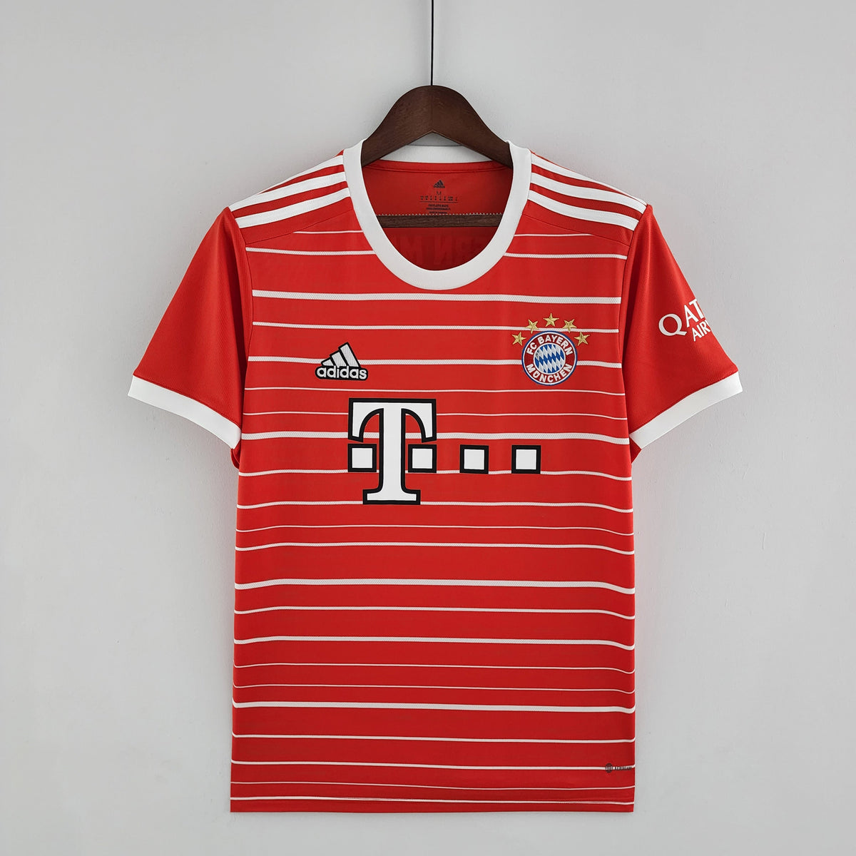 Camisa Bayern de Munique Home 2022/23 - Adidas Torcedor Masculina - Vermelha/Branca