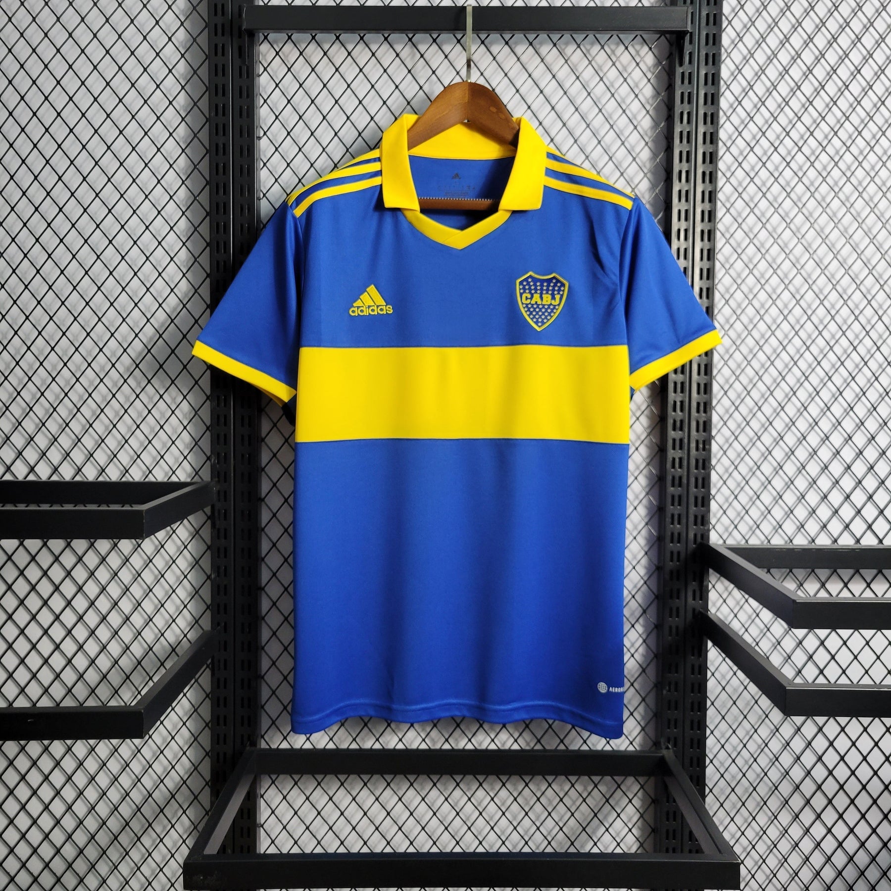 Camisa Boca Juniors Home 2022/23 - Adidas Torcedor Masculina - Azul/Amarela