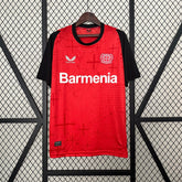 Camisa Bayer Leverkusen Home 2024/25 - Castore Torcedor Masculina - Vermelha/Preta