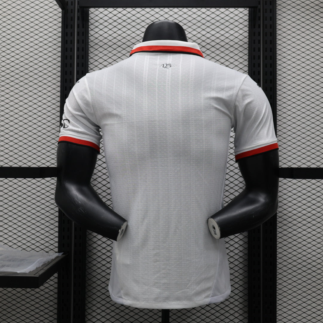 Camisa AC Milan Away 2024/25 - Puma Jogador Masculina - Branca/Preta