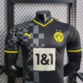 Camisa Borussia Dortmund Away 2022/23 - Puma Jogador Masculina - Preta/Amarela