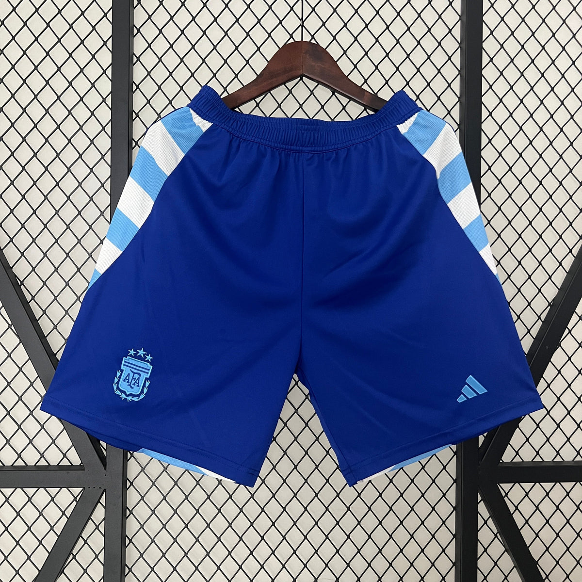 Shorts Seleção Argentina Away 2024/25 - Adidas Torcedor Masculina - Azul/Branca