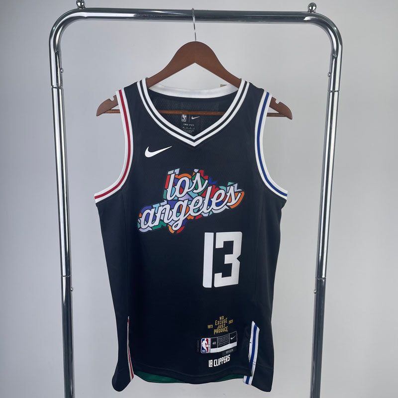 Regata NBA Los Angeles Clippers City Edition 22/23 Paul George Preta