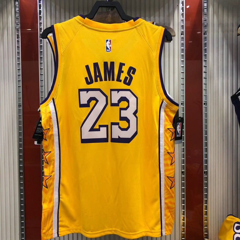 Regata NBA Los Angeles Lakers City Edition 19/20 LeBron James 23 Amarela