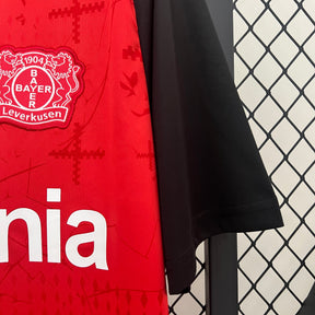 Camisa Bayer Leverkusen Home 2024/25 - Castore Torcedor Masculina - Vermelha/Preta