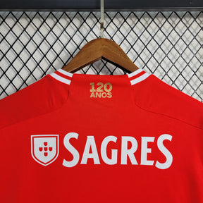 Camisa Benfica Home 2023/24 - Adidas Torcedor Masculina - Vermelha/Branca