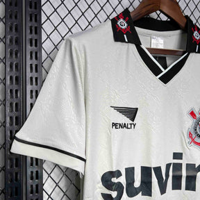 Camisa Corinthians Home 1996/97 - Penalty Retrô Masculina - Branca/Preta