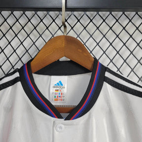 Camisa Bayern de Munique Away 1996/98 - Adidas Retrô Masculina - Branca/Vermelha