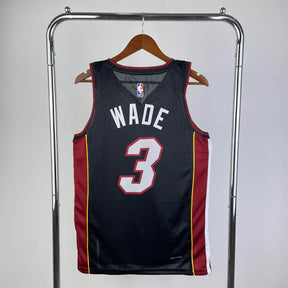 Regata NBA Miami Heat Icon Edition Dwayne Wade Preta