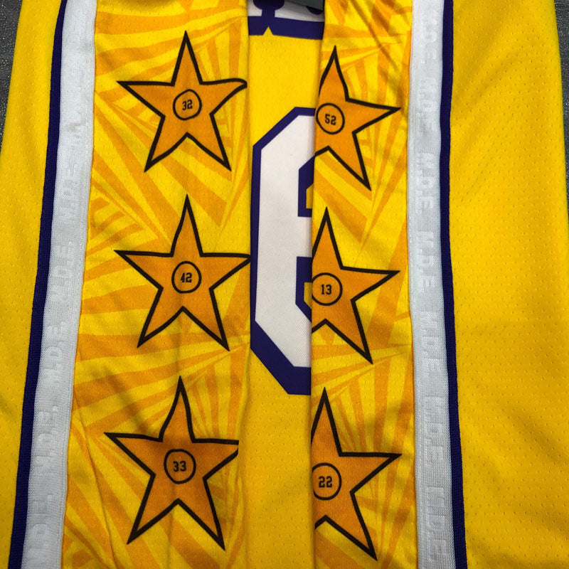 Regata NBA Los Angeles Lakers City Edition 19/20 LeBron James 6 Amarela