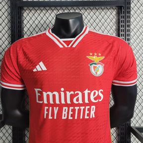 Camisa Benfica Home 2023/24 - Adidas Jogador Masculina - Vermelha/Branca