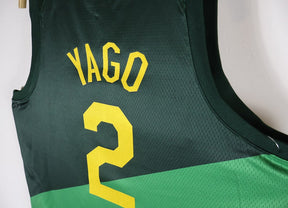 Regata Seleção Brasileira Basquete + Patch CBB e Copa do Mundo 2023 Verde