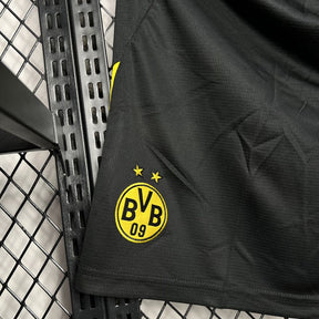 Shorts Borussia Dortmund Home 2024/25 - Puma Torcedor Masculina - Preta/Amarela