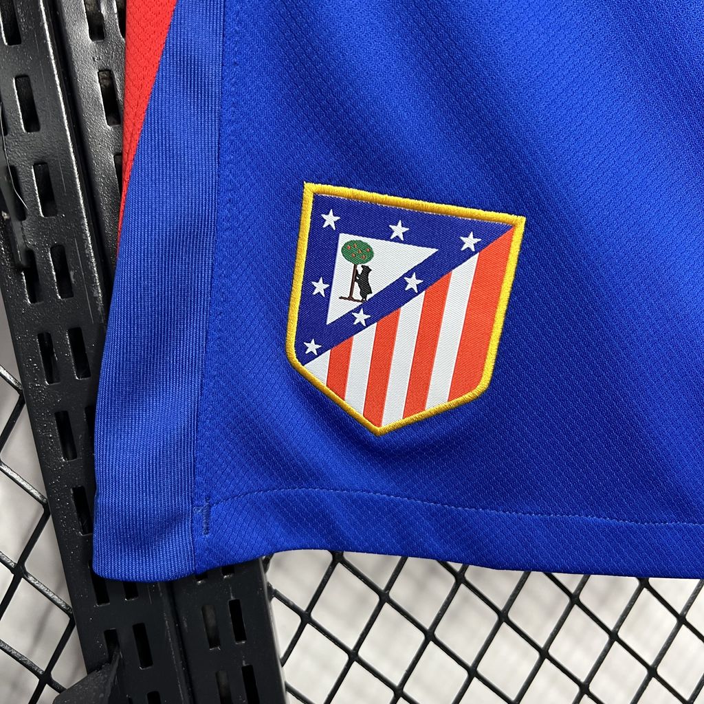 Shorts Atletico de Madrid Home 2024/25 - Nike Torcedor Masculina - Azul/Vermelha