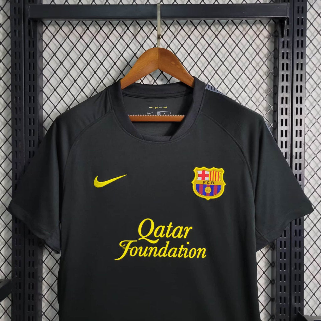 Camisa Barcelona Away 2011/12 - Nike Retrô Masculina - Preta/Amarela