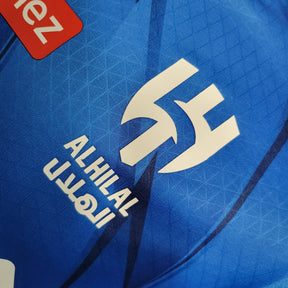 Camisa Al-Hilal Home 2023/24 - Puma Jogador Masculina - Azul/Branca