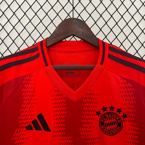 Camisa Bayern de Munique Home 2024/25 - Adidas Torcedor Masculina - Vermelha/Preta