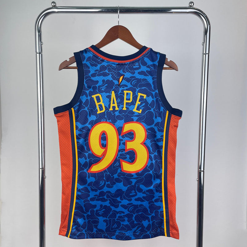 Regata NBA BAPE x Golden State Warriors Mitchell & Ness