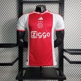 Camisa Ajax Home 2023/24 - Adidas Jogador Masculina - Vermelha/Branca