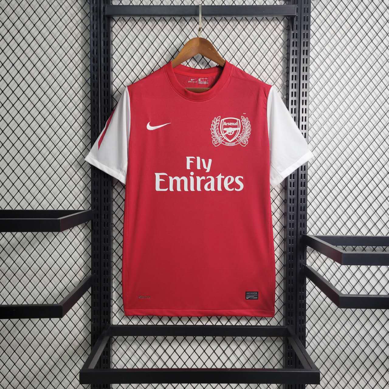 Camisa Arsenal Edição 125 Anos 2011/12 - Nike Retrô Masculina - Vermelha/Branca