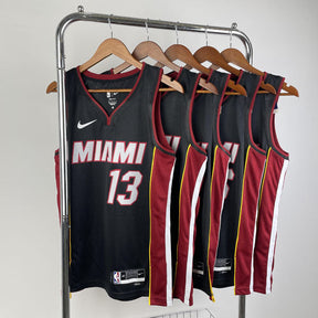 Regata NBA Miami Heat Icon Edition 23/24 Bam Adebayo Preta