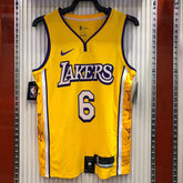 Regata NBA Los Angeles Lakers City Edition 19/20 LeBron James 6 Amarela