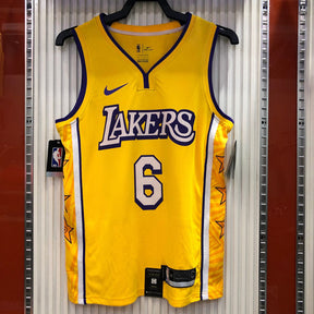 Regata NBA Los Angeles Lakers City Edition 19/20 LeBron James 6 Amarela