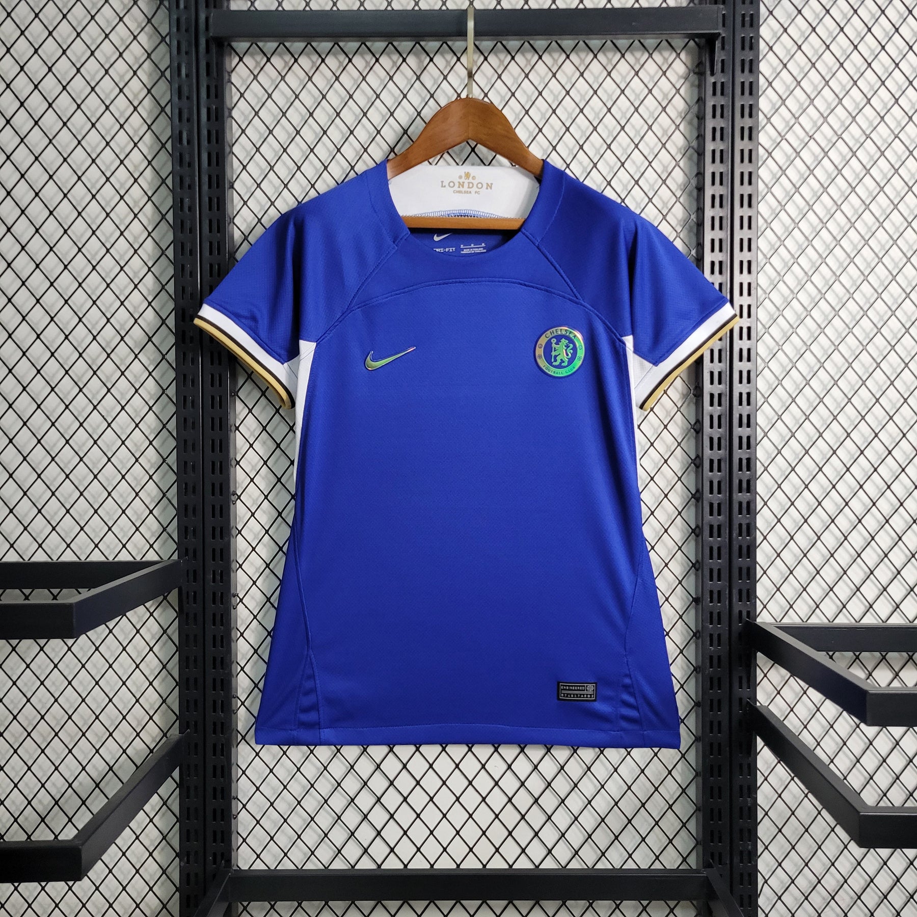 Camisa Chelsea Home 2023/24 - Nike Torcedor Feminina - Azul/Branca