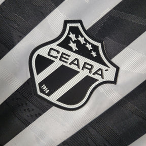 Camisa Ceará Home 2023/24 - Vozao Torcedor Masculina - Branca/Preta