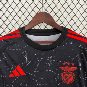 Camisa Benfica Away 2024/25 - Adidas Torcedor Masculina - Preta/Vermelha