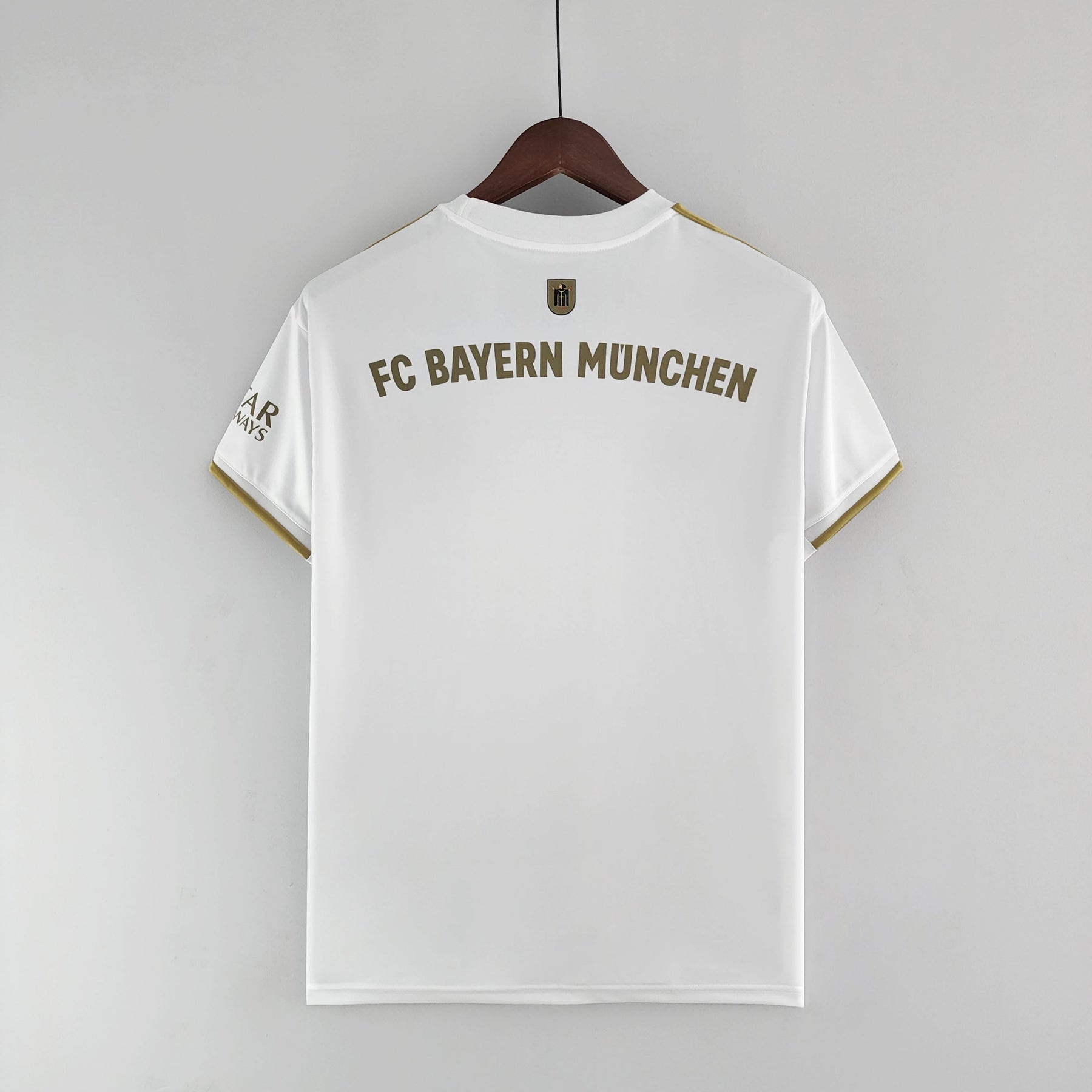 Camisa Bayern de Munique Away 2022/23 - Adidas Torcedor Masculina - Branca/Dourado