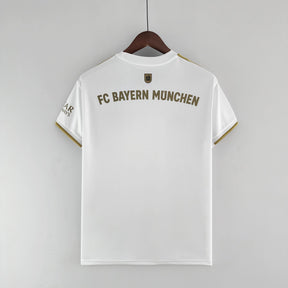 Camisa Bayern de Munique Away 2022/23 - Adidas Torcedor Masculina - Branca/Dourado