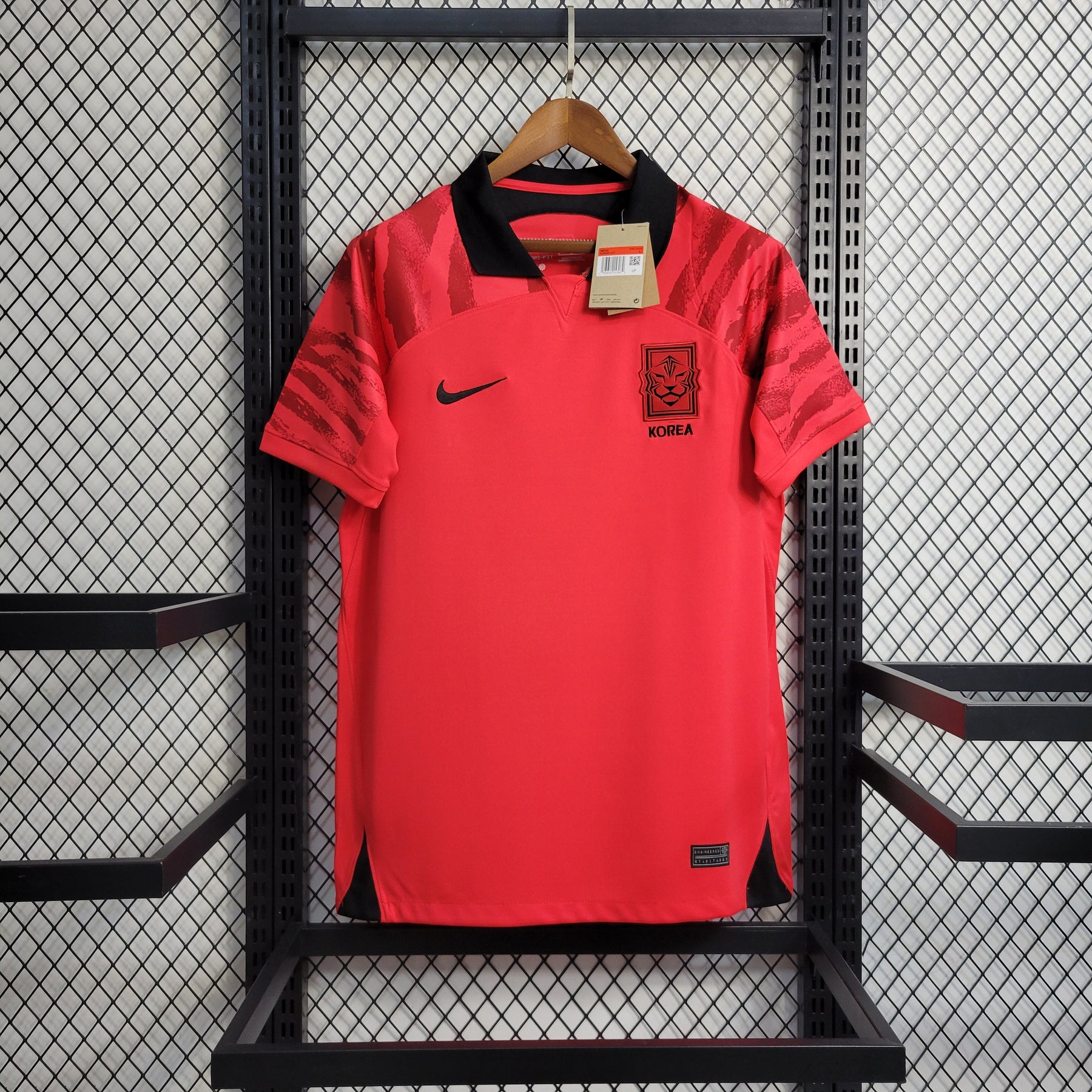 Camisa Coreia Home 2022/23 - Nike Torcedor Masculina - Vermelha/Preta