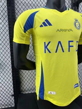 Camisa Al-Nassr Home 2024/25 - Adidas Jogador Masculina - Amarela/Azul