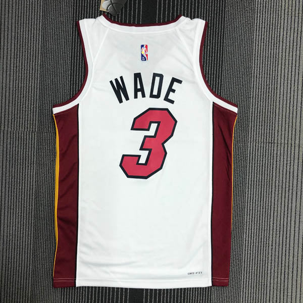 Regata NBA Miami Heat Association Edição 75 anos Dwayne Wade Branca