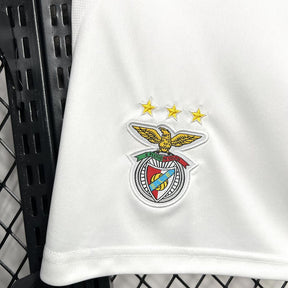 Shorts Benfica Home 2024/25 - Adidas Torcedor Masculina - Branca/Vermelha