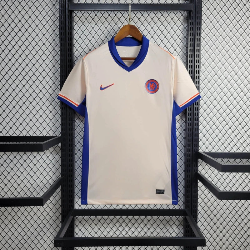 Camisa Chelsea Home 2024/25 - Nike Torcedor Masculina - Bege/Azul