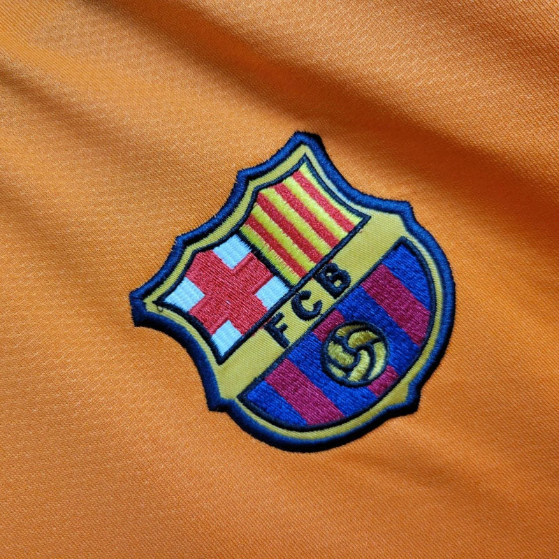 Camisa Barcelona Away 2006/07 - Nike Retrô Masculina - Laranja/Azul