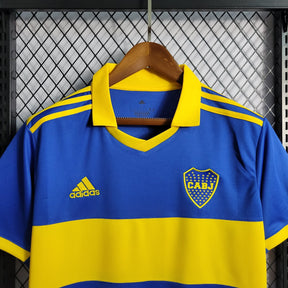 Camisa Boca Juniors Home 2022/23 - Adidas Torcedor Masculina - Azul/Amarela