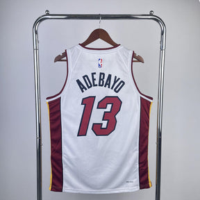 Regata NBA Miami Heat Association Edition 23/24 Bam Adebayo Branca