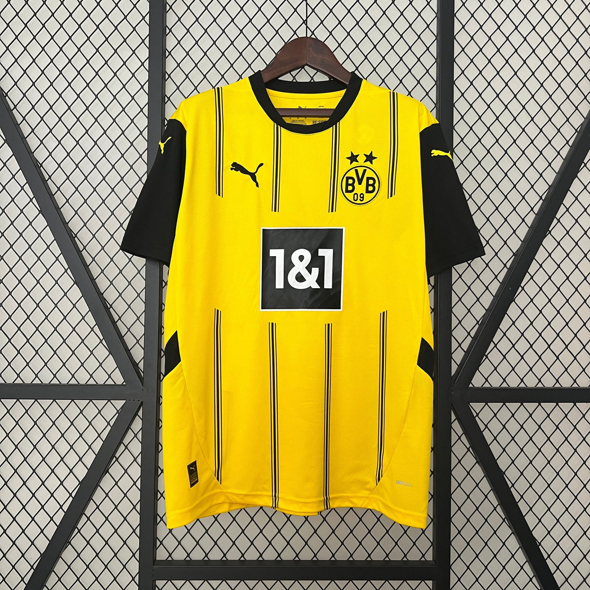 Camisa Borussia Dortmund Home 2024/25 - Puma Torcedor Masculina - Amarela/Preta