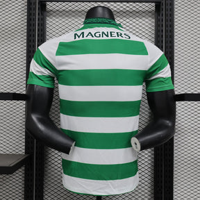 Camisa Celtic Home 2024/25 - Adidas Jogador Masculina - Verde/Branca