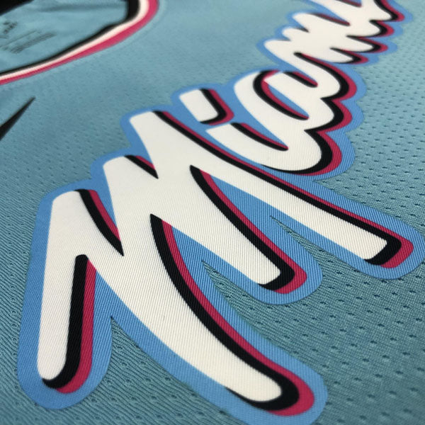 Regata NBA Miami Heat Vice Edition Bam Adebayo Azul