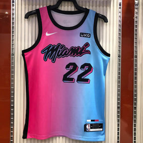 Regata NBA Miami Heat City Edition 20/21 Jimmy Butler Rosa e Azul