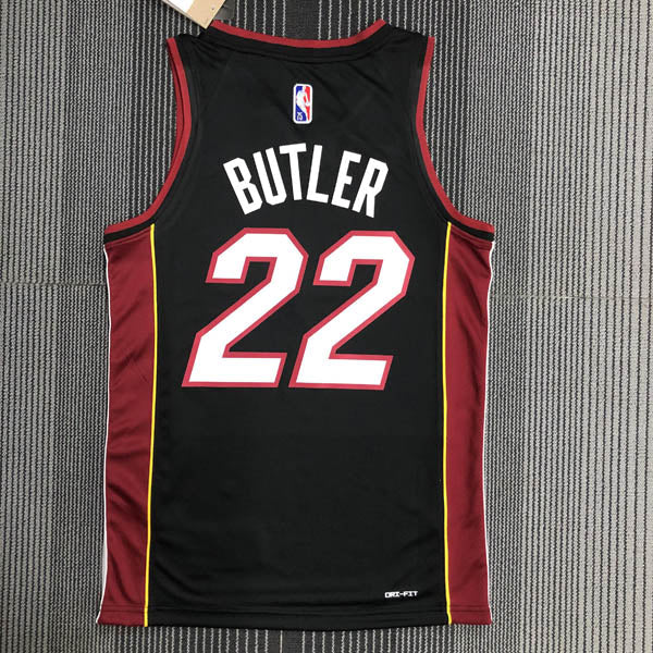 Regata NBA Miami Heat Icon Edição 75 anos Jimmy Butler Preta