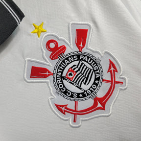 Camisa Corinthians Home 1997 - Penalty Retrô Masculina - Branca/Preta