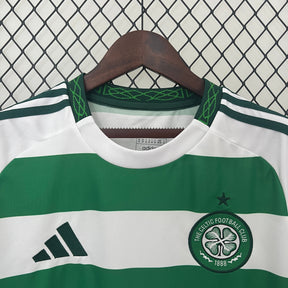 Camisa Celtics Home 2024/25 - Adidas Torcedor Masculina - Verde/Branca