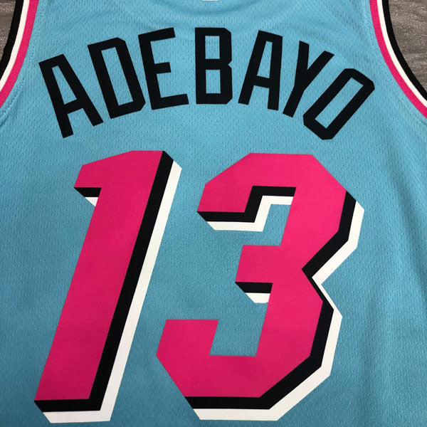 Regata NBA Miami Heat Vice Edition Bam Adebayo Azul