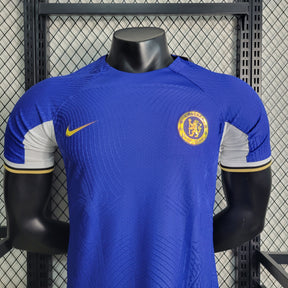 Camisa Chelsea Home 2023/24 - Nike Jogador Masculina - Azul/Branca