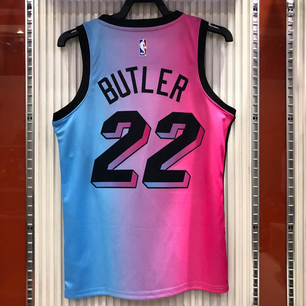 Regata NBA Miami Heat City Edition 20/21 Jimmy Butler Rosa e Azul